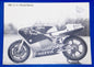 1980's CAGIVA 500 4 C ROAD RACER VINTAGE ORIGINAL DEALER PHOTO BROCHURE 11x8" - MotoRaider