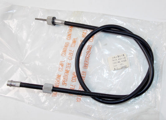 BLACK VINYL TACHOMETER CABLE CAGIVA ALETTA ROSSA 125 ELEFANT 2 125 08-3018 - MotoRaider