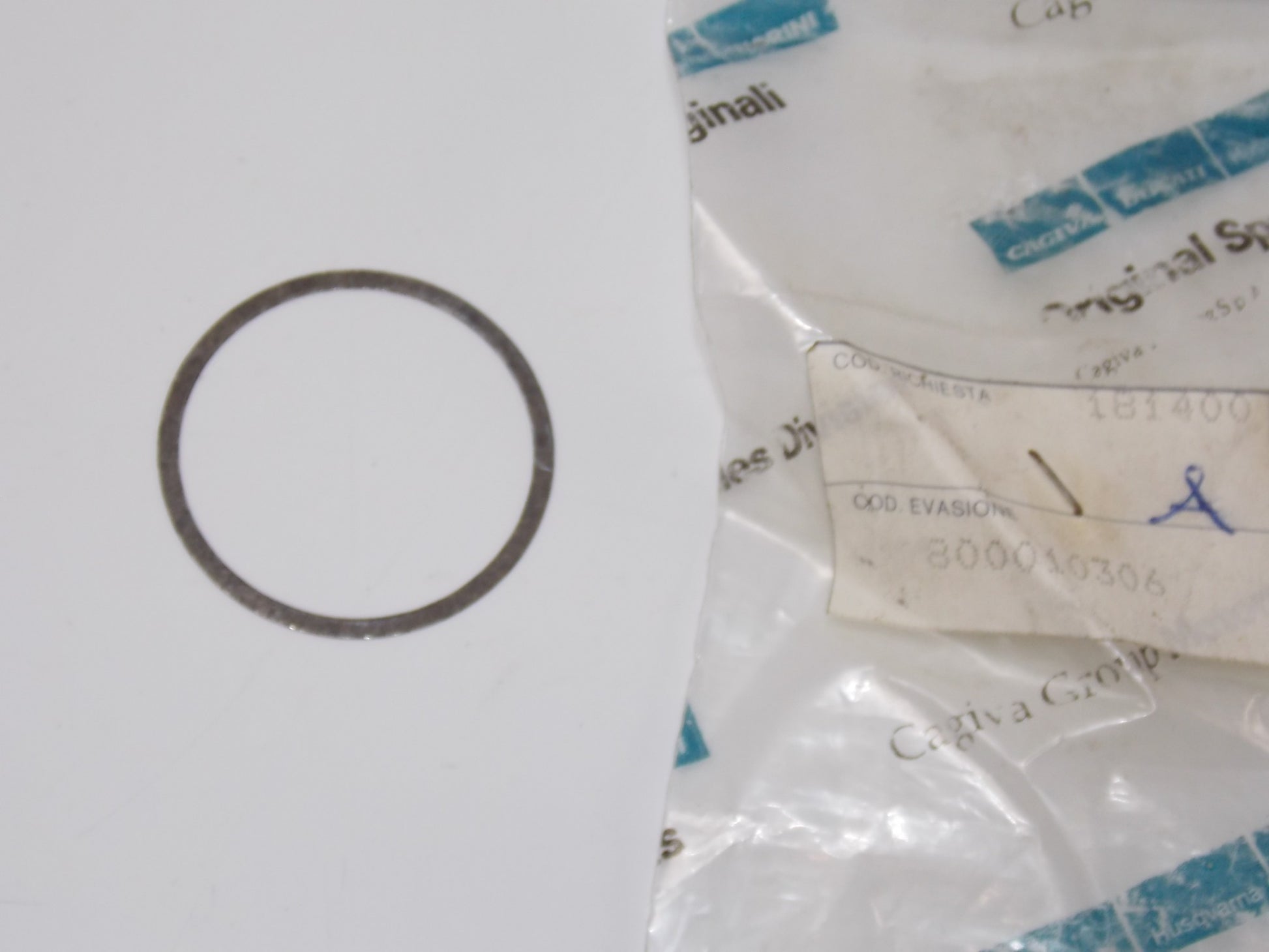NOS OEM CAGIVA WMX 125 WASHER 800010306 - MotoRaider