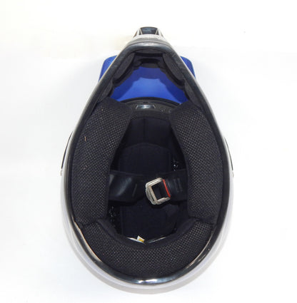 GMAX PLATINUM SERIES MOTORCYCLES FULL FACE HELMET SIZE S BLUE OFF ROAD ATV CROSS - MotoRaider