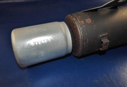 1985-90 YAMAHA XT400 MONOSCHOCK MARVING MUFFLER EXHAUST PIPE VINTAGE - MotoRaider