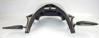 IC ITALCASCHI UNIVERSAL FIBERGLASS FAIRING COWLING BLACK YAMAHA LAVERDA GUZZI - MotoRaider