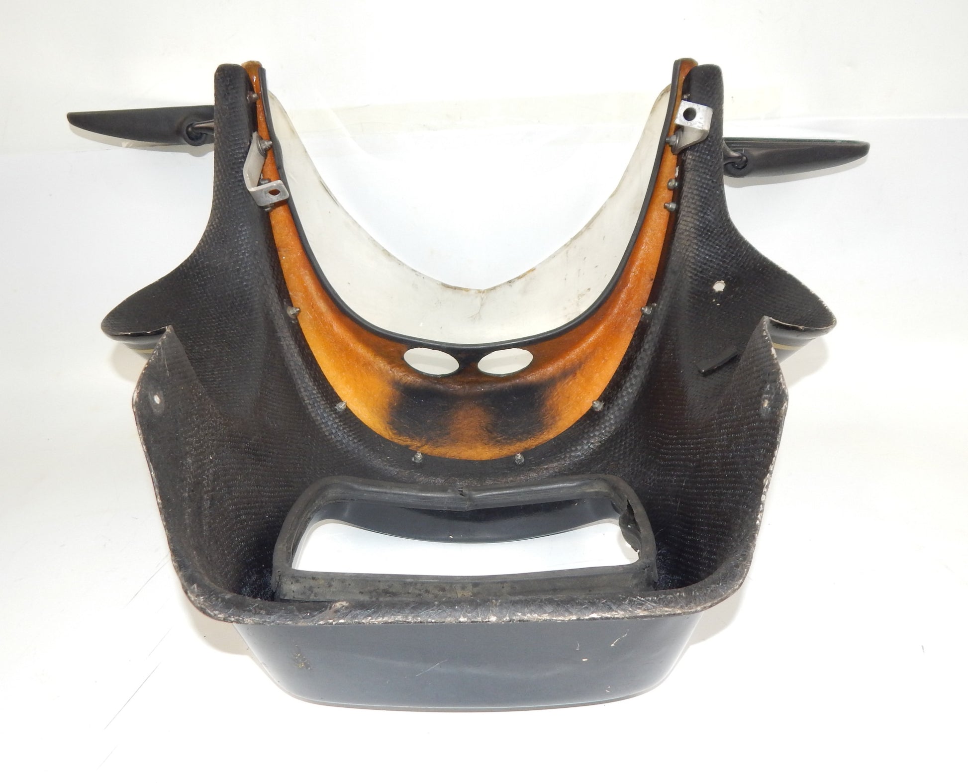 IC ITALCASCHI UNIVERSAL FIBERGLASS FAIRING COWLING BLACK YAMAHA LAVERDA GUZZI - MotoRaider