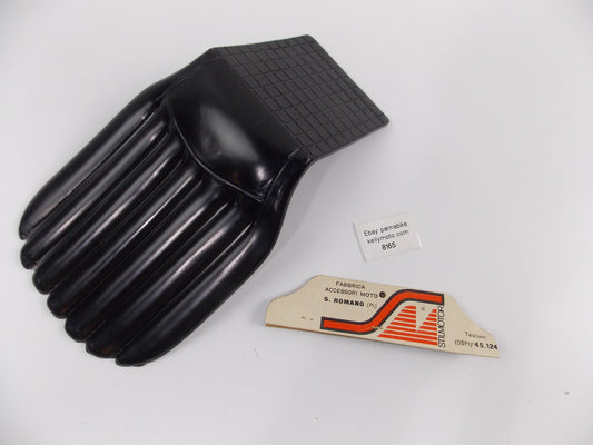 UNIVERSAL BLACK FENDER SPLASH GUARD MUD FLAP ENDURO STREET MOTORCYCLE MOPED MC - MotoRaider