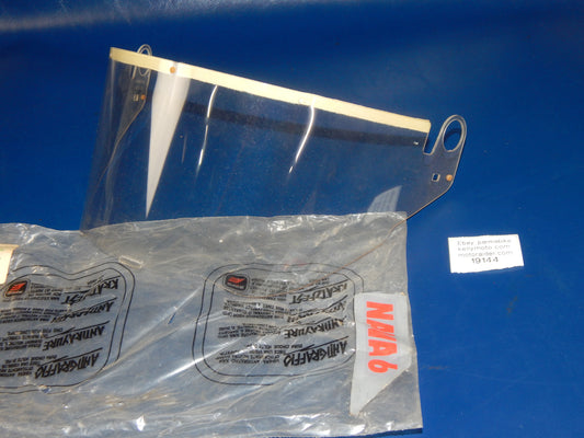 VINTAGE MOTORCYCLE HELMET NAVA 6 CLEAR VISOR SHIELD SCREEN ITALY DUCATI LAVERDA - MotoRaider