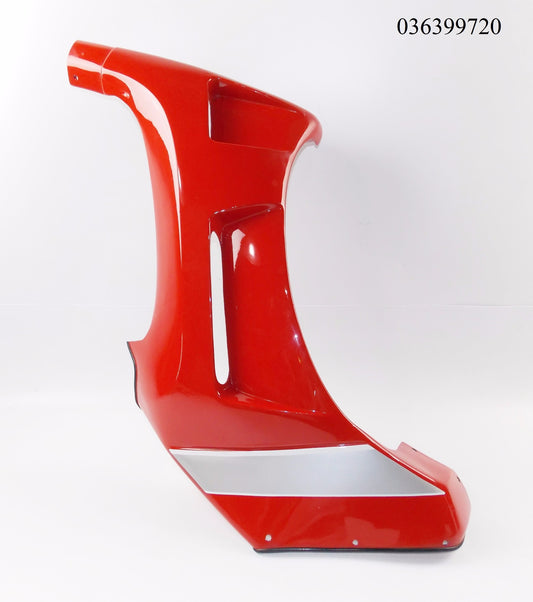 NOS OEM CAGIVA 1985 ALAZZURRA 650 LH FRONT FAIRING RED FIBER GLASS 036399720 - MotoRaider