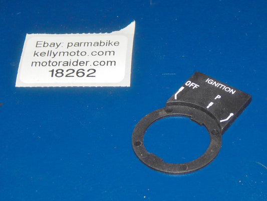 IGNITION KEY DASHBOARD PLATE OFF-P-ON BMW CAGIVA YAMAHA VINTAGE MOTORCYCLE - MotoRaider
