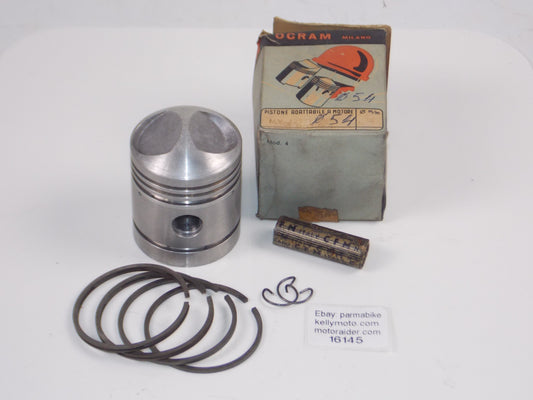 NOS DINAMIN MOTORCYCLES PISTON 54 MM+RINGS+PIN 15MM+CIRCLIPS MV 125 SPORT 16145 - MotoRaider
