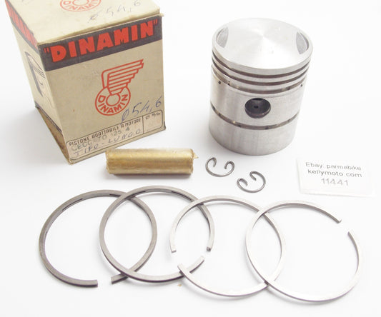 NOS DINAMIN PISTON+RINGS+CLIPS+PIN SET CPL. D. 54.6 mm ZANELLA CECCATO 125 cc - MotoRaider
