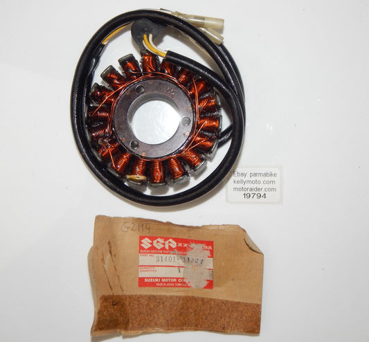 OEM SUZUKI 1981-1983 GSX400FD KATANA 400 GENERATOR STATOR ALTERNATOR 31401-33221 - MotoRaider