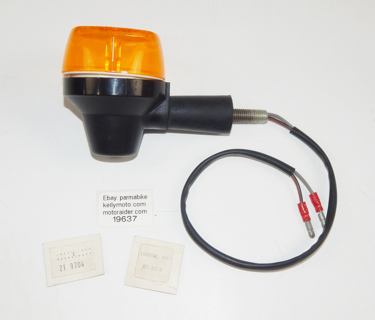 LARGHI 512/G FRONT/REAR RH/LH FLASHER TURN SIGNAL INDICATOR VINTAGE MOTORCYCLE - MotoRaider