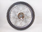 1970's HUSQVARNA 21" FRONT WHEEL RIM RADAELLI LELEU HUB SPOKES TIRE TRELLERBORG - MotoRaider