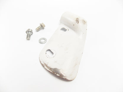 1990 YAMAHA YZ125 REAR MASTER MASTER CYLINDER HOLDER PROTECTOR PLATE GUARD WHITE - MotoRaider