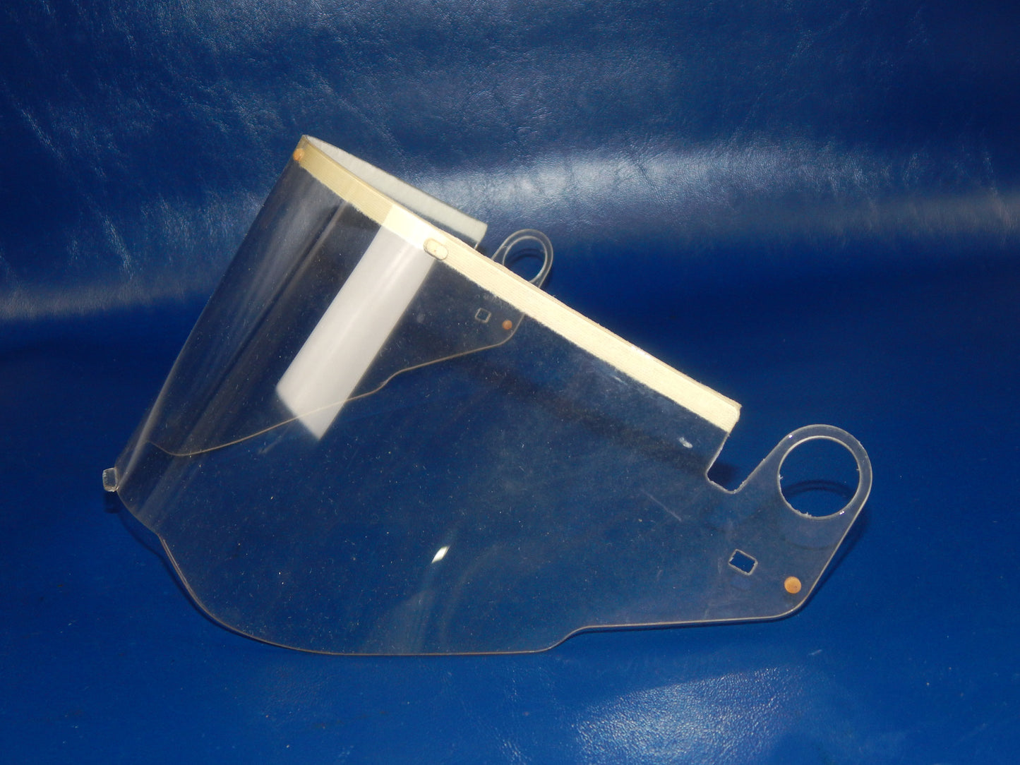 VINTAGE MOTORCYCLE HELMET NAVA 6 CLEAR VISOR SHIELD SCREEN ITALY DUCATI LAVERDA - MotoRaider