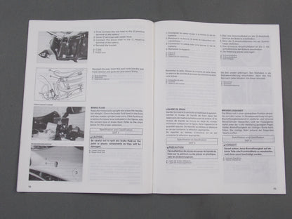 SUZUKI GSX600FW/FUW SET-UP MANUAL BOOK ENGLISH FRENCH GERMAN 99505-01158-011 - MotoRaider