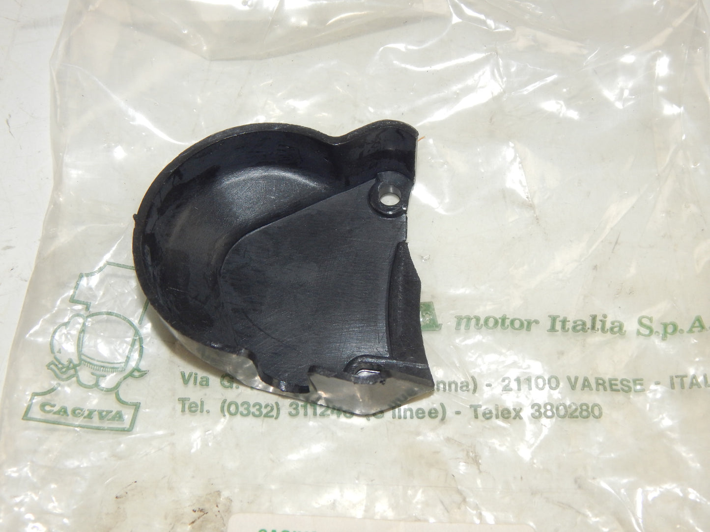 OEM 1986 CAGIVA ALETTA ELECTRA ENGINE STARTER MOTOR PLASTIC COVER 800037004 - MotoRaider