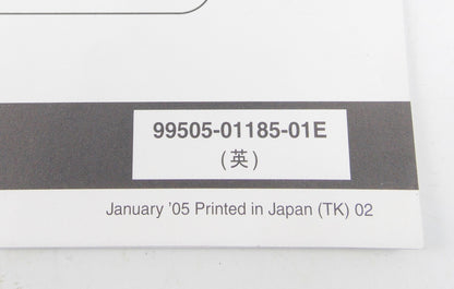 SUZUKI 2005 GSX-R1000K5 SET-UP MANUAL BROCHURE PAMPHLET ENGLISH 99505-01185-01E - MotoRaider