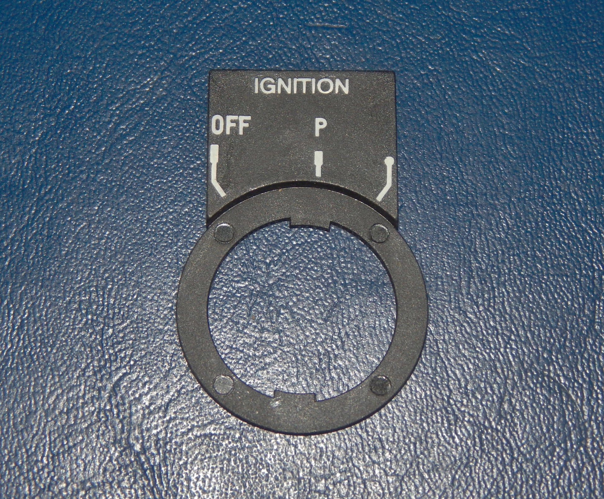 IGNITION KEY DASHBOARD PLATE OFF-P-ON BMW CAGIVA YAMAHA VINTAGE MOTORCYCLE - MotoRaider