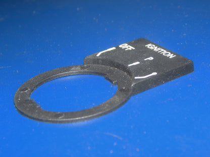 IGNITION KEY DASHBOARD PLATE OFF-P-ON BMW CAGIVA YAMAHA VINTAGE MOTORCYCLE - MotoRaider