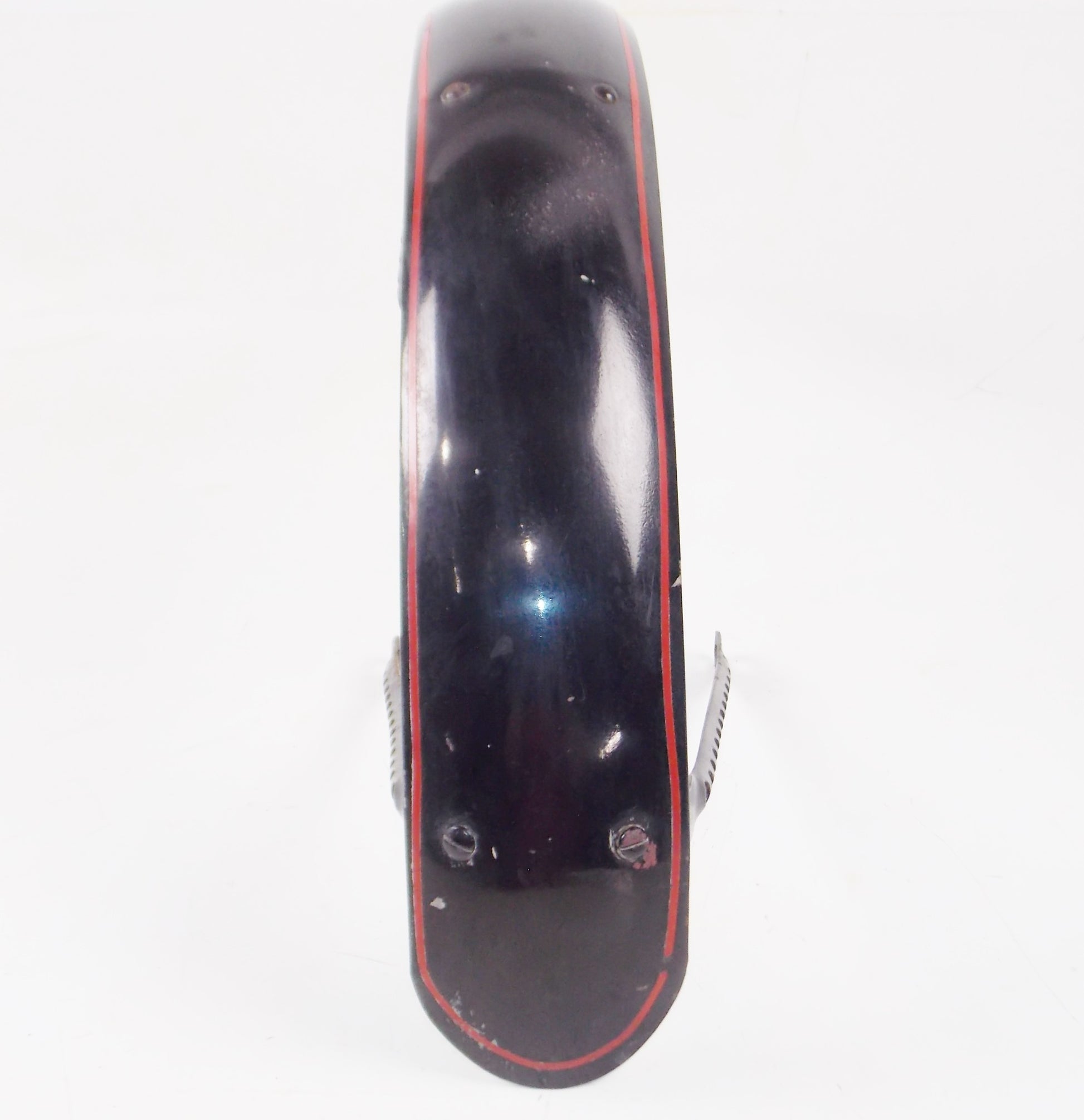1972 MORINI CORSARO 125 FRONT STEEL MUD GUARD FENDER BLACK - MotoRaider