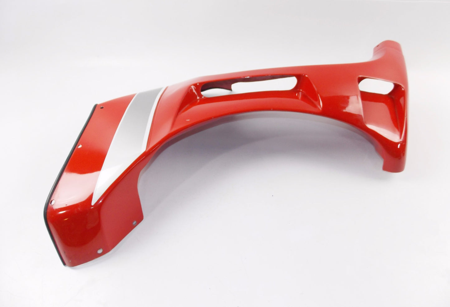 NOS OEM CAGIVA 1985 ALAZZURRA 650 LH FRONT FAIRING RED FIBER GLASS 036399720 - MotoRaider