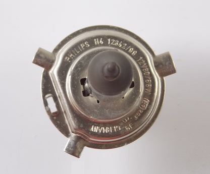 NOS OEM PHILLIPS HARLEY HEAD LIGHT LAMP HALOGEN BULB 12V 60/55W H4 67697-81 - MotoRaider