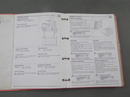 MALAGUTI MADISON 1999-2012 125/150/250 WORKSHOP MANUAL GERMAN ITALIAN ENGLISH - MotoRaider