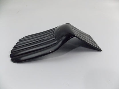 UNIVERSAL BLACK FENDER SPLASH GUARD MUD FLAP ENDURO STREET MOTORCYCLE MOPED MC - MotoRaider