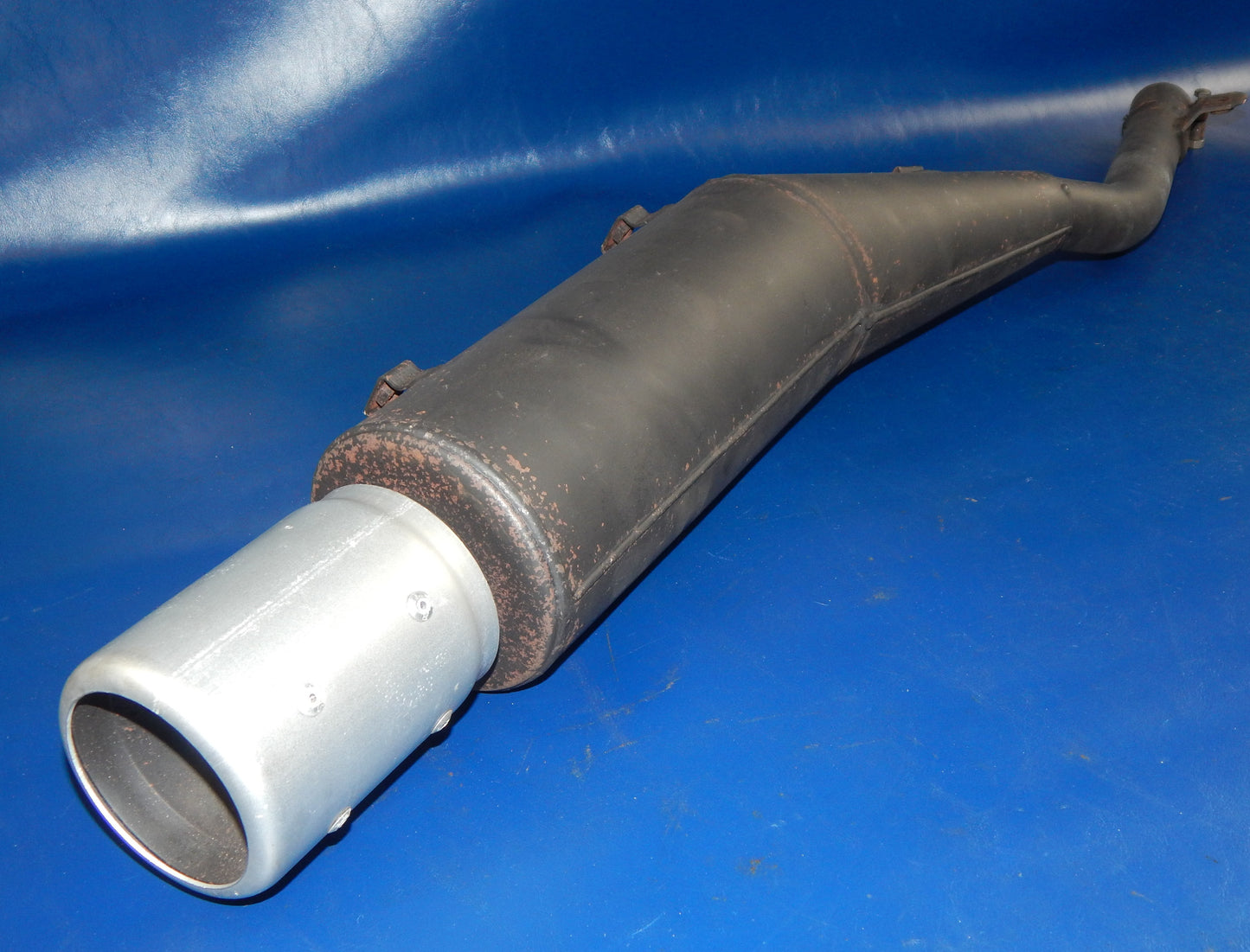 1985-90 YAMAHA XT400 MONOSCHOCK MARVING MUFFLER EXHAUST PIPE VINTAGE - MotoRaider