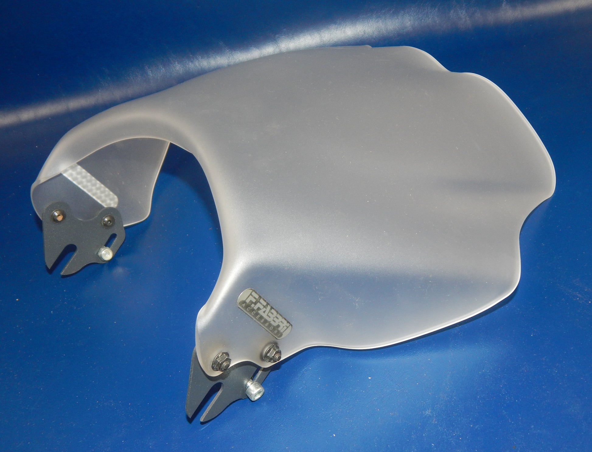 FABBRI 3000 CAFÉ RACER NAKED MOTORCYCLE WINDSHIELD WINDSCREEN FROSTED 14"x12" - MotoRaider