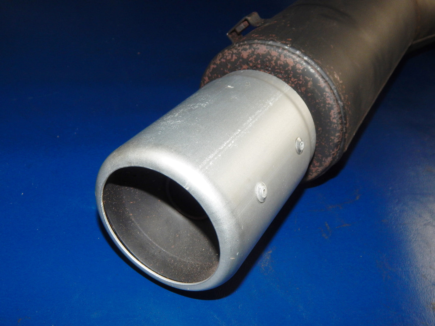 1985-90 YAMAHA XT400 MONOSCHOCK MARVING MUFFLER EXHAUST PIPE VINTAGE - MotoRaider