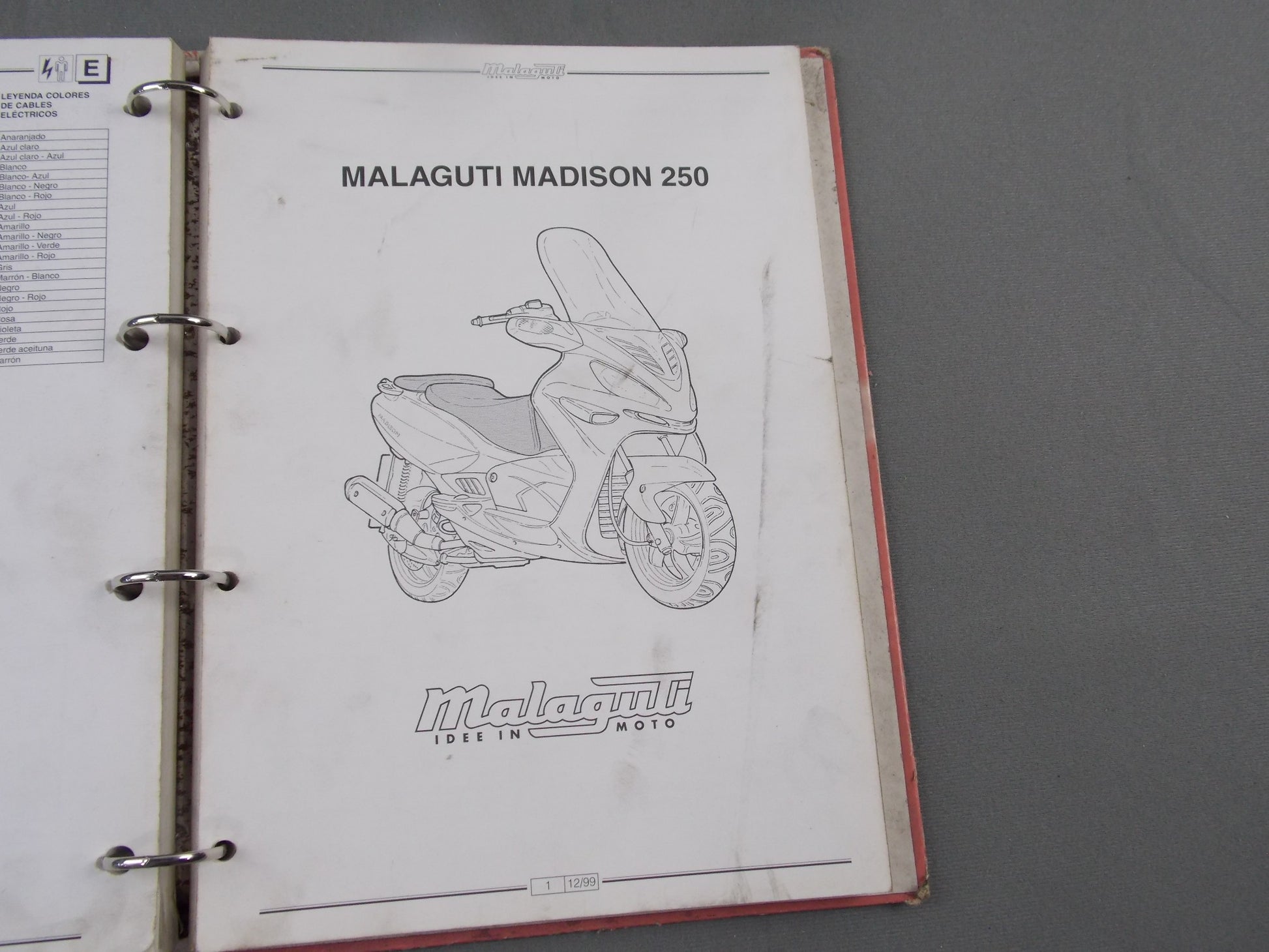 MALAGUTI MADISON 1999-2012 125/150/250 WORKSHOP MANUAL GERMAN ITALIAN ENGLISH - MotoRaider