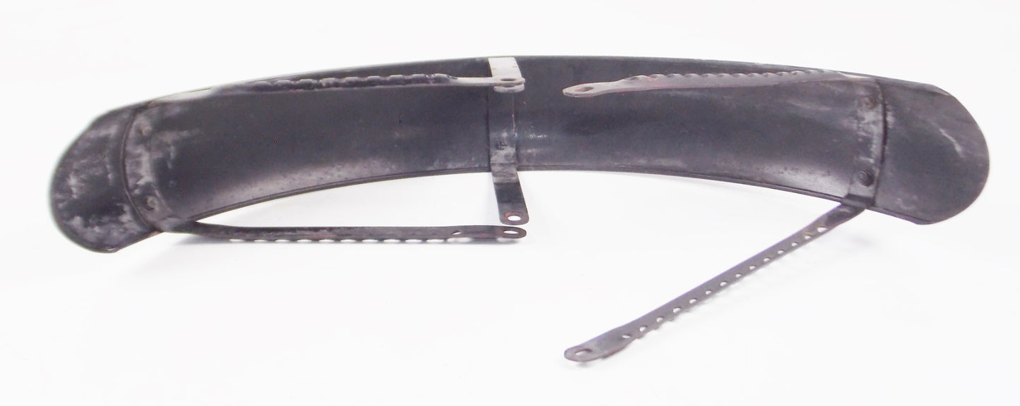1972 MORINI CORSARO 125 FRONT STEEL MUD GUARD FENDER BLACK - MotoRaider
