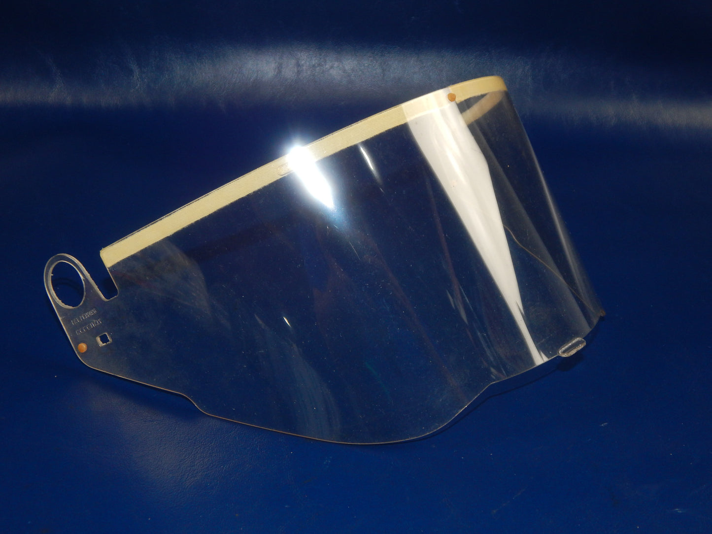 VINTAGE MOTORCYCLE HELMET NAVA 6 CLEAR VISOR SHIELD SCREEN ITALY DUCATI LAVERDA - MotoRaider