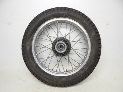 1981 BETA TRIAL 125 REAR WHEEL 18" HUB AKRONT RIM SPOKES VINTAGE ITALY - MotoRaider