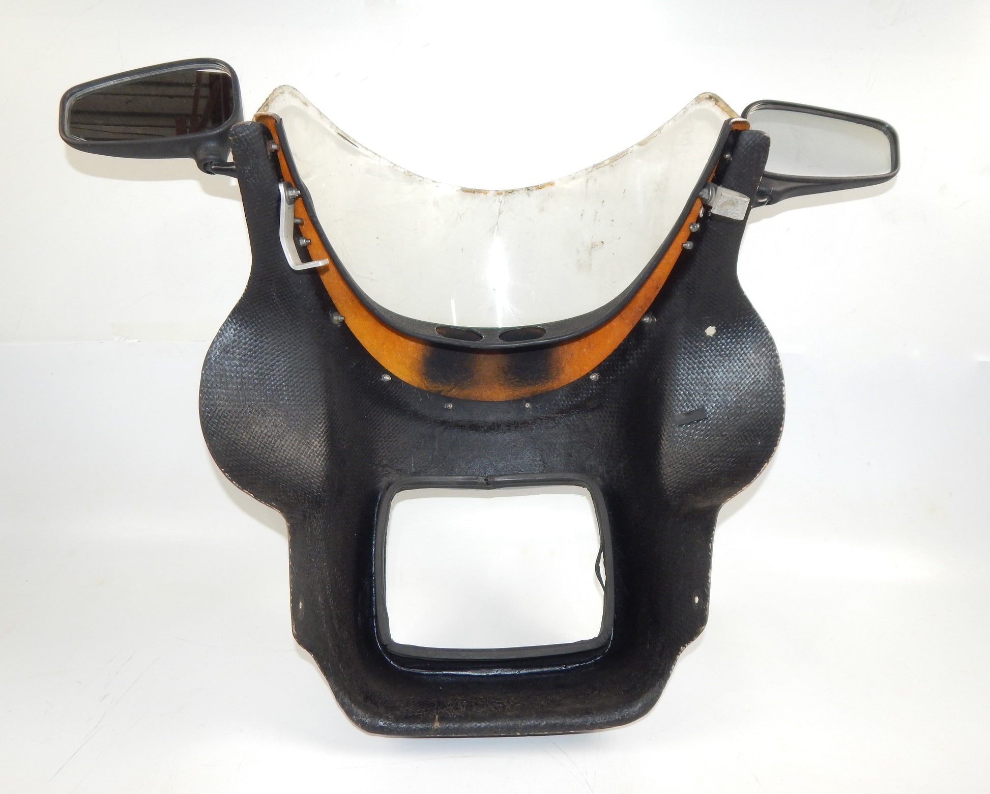 IC ITALCASCHI UNIVERSAL FIBERGLASS FAIRING COWLING BLACK YAMAHA LAVERDA GUZZI - MotoRaider
