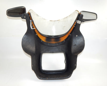 IC ITALCASCHI UNIVERSAL FIBERGLASS FAIRING COWLING BLACK YAMAHA LAVERDA GUZZI - MotoRaider