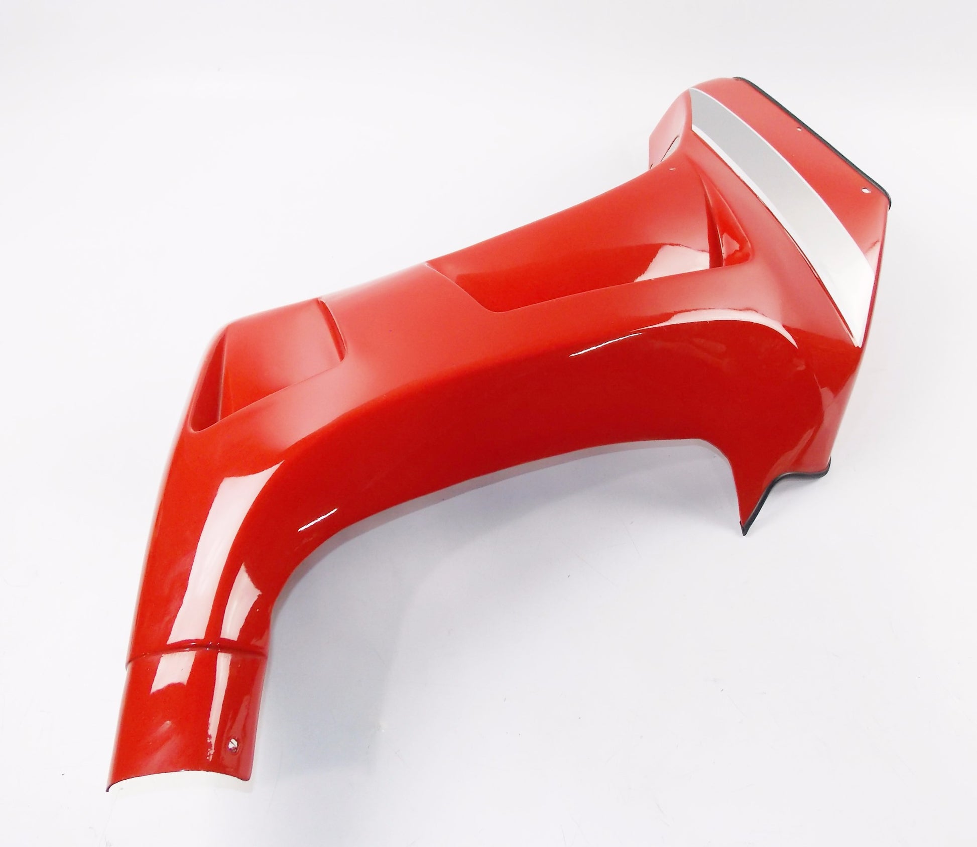 NOS OEM CAGIVA 1985 ALAZZURRA 650 LH FRONT FAIRING RED FIBER GLASS 036399720 - MotoRaider