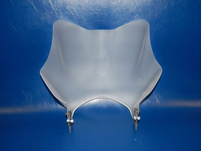 FABBRI 3000 CAFÉ RACER NAKED MOTORCYCLE WINDSHIELD WINDSCREEN FROSTED 14"x12" - MotoRaider
