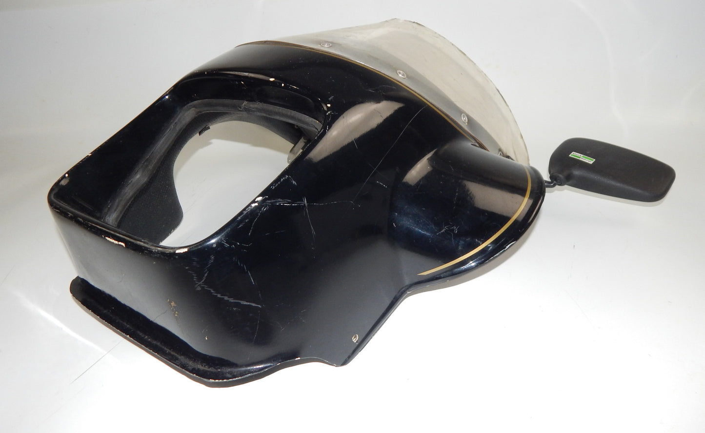 IC ITALCASCHI UNIVERSAL FIBERGLASS FAIRING COWLING BLACK YAMAHA LAVERDA GUZZI - MotoRaider