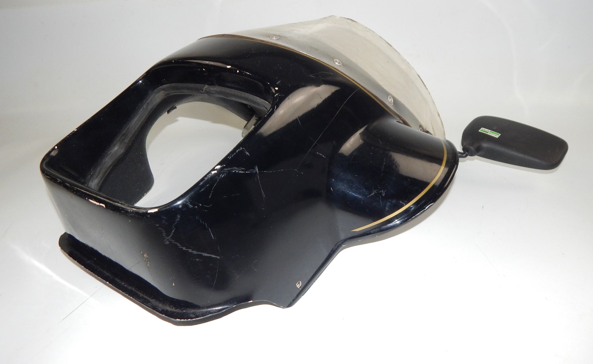 IC ITALCASCHI UNIVERSAL FIBERGLASS FAIRING COWLING BLACK YAMAHA LAVERDA GUZZI - MotoRaider