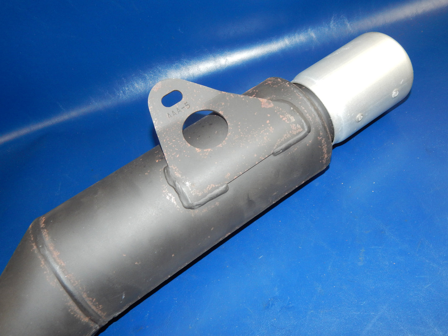 1985-90 YAMAHA XT400 MONOSCHOCK MARVING MUFFLER EXHAUST PIPE VINTAGE - MotoRaider