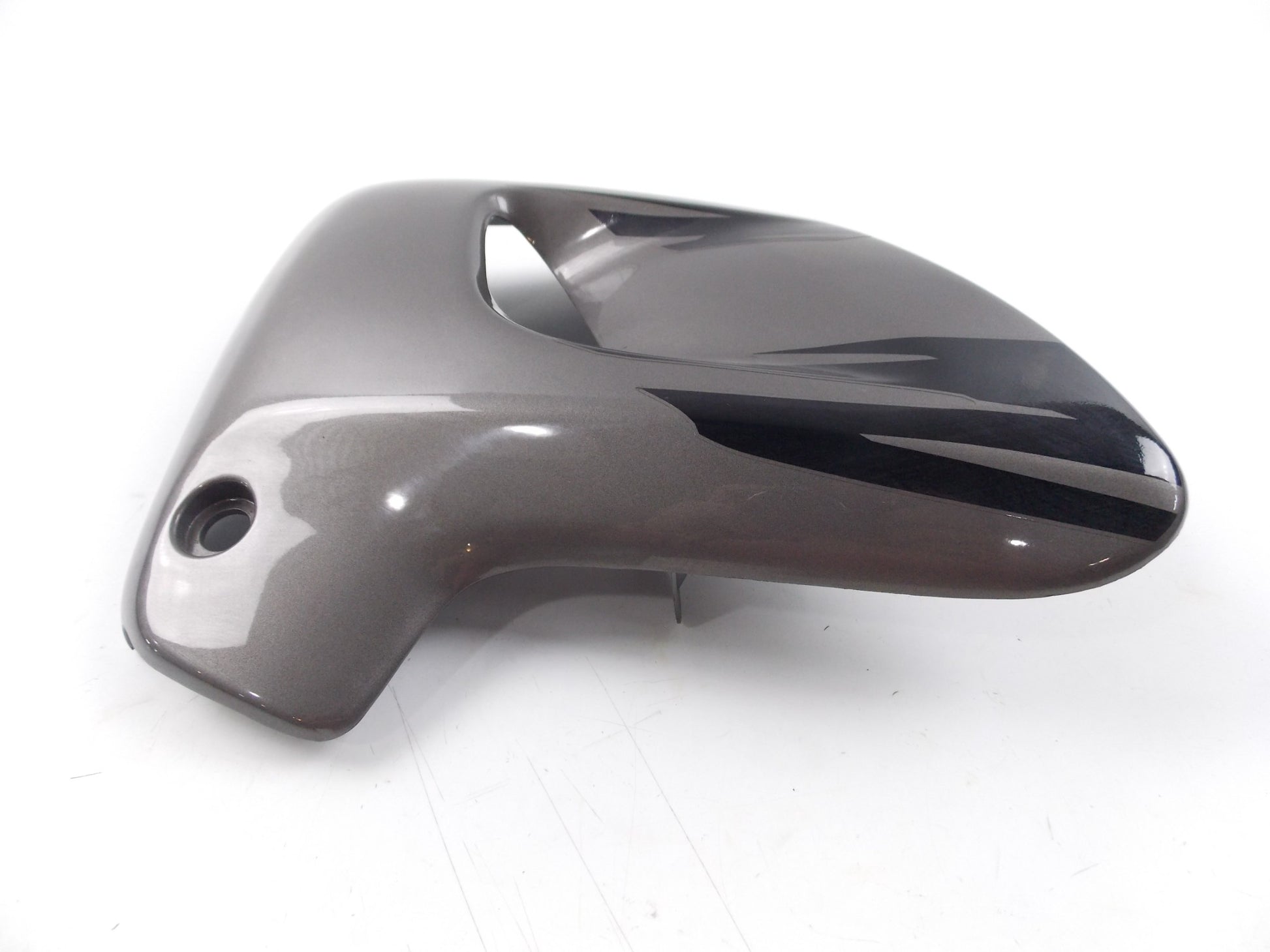 OEM 1994-2003 HONDA CB500 FRONT FAIRING LEFT PANEL DARK GRAY 19040-MY5A-0100 - MotoRaider