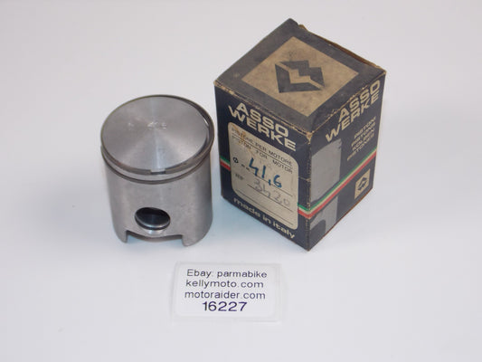 NOS ASSO WERKE 25-7300 BETA 3420 PISTON 41.6 MM + RINGS VINTAGE ITALY 16227 - MotoRaider
