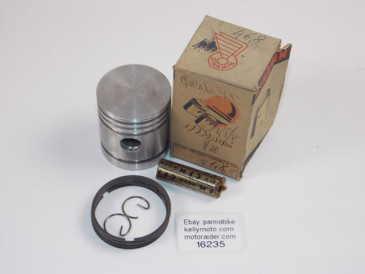 NOS DINAMIN 56 LAVERDA PISTON 46.8MM+13.5MM PIN+RINGS+CIRCLIPS VINTAGE 16235 - MotoRaider