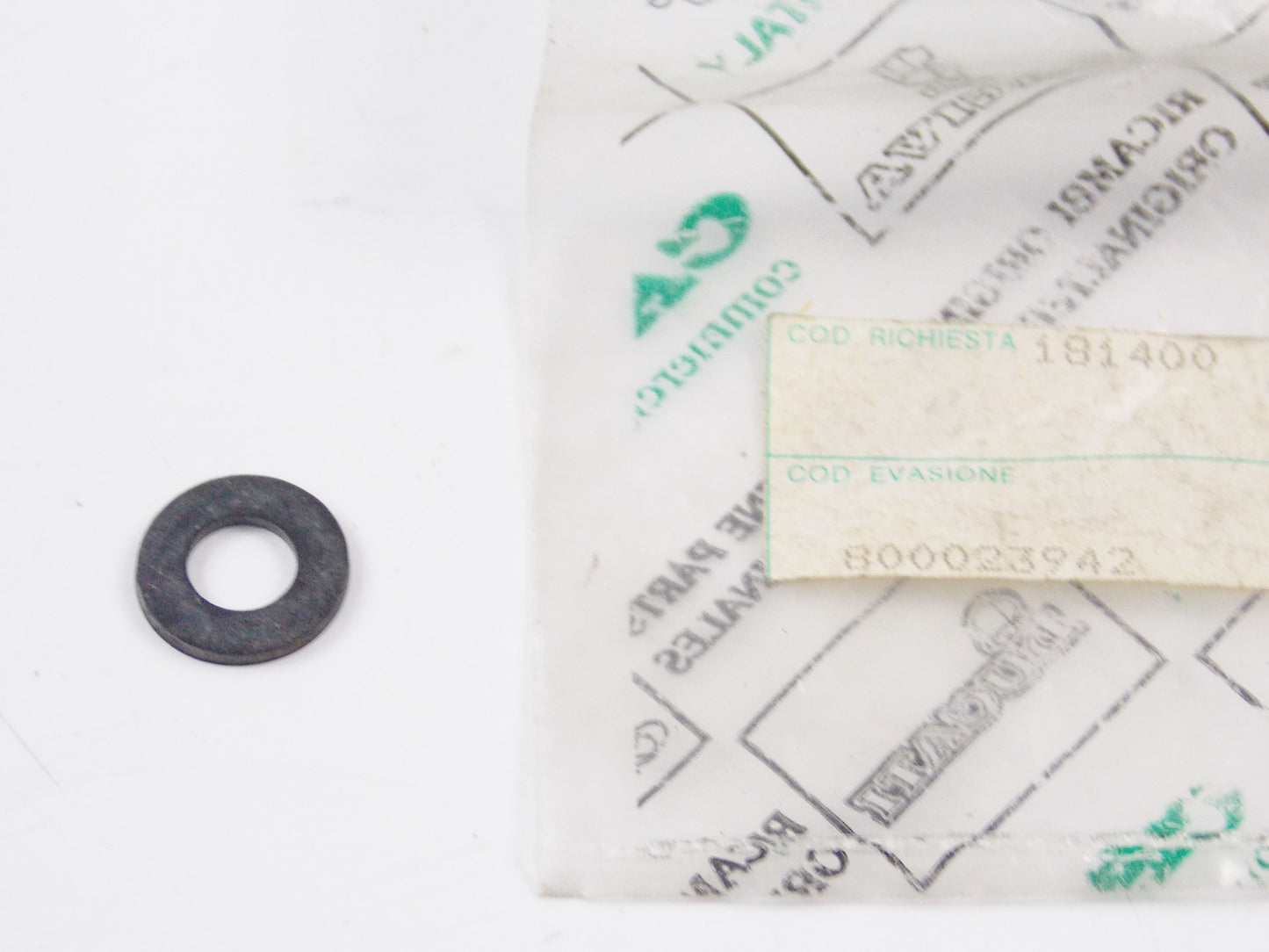 NOS OEM 1988 CAGIVA FRECCIA 125 RUBBER WASHER OIL FILLER SEAL GASKET 800023942 - MotoRaider