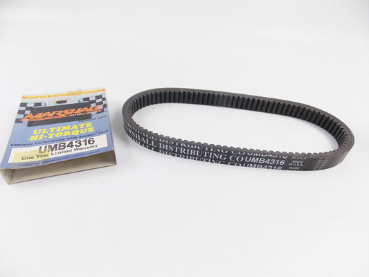 MARSHALL 1988-1989 CHEETAH TOURING UMB4316 ULTIMATE HI-TORQUE SNOWMOBILE BELT - MotoRaider