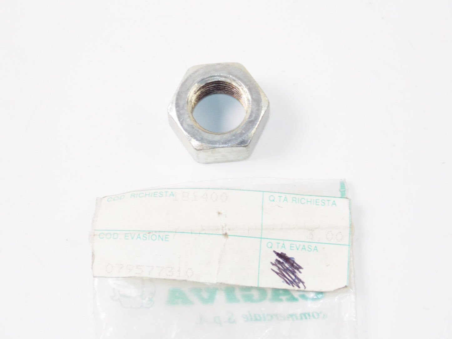 OEM DUCATI 350 500 TWIN/450 DESMO/600SL PANTAH/SPORT GT 750 HEX NUT 079577310 - MotoRaider