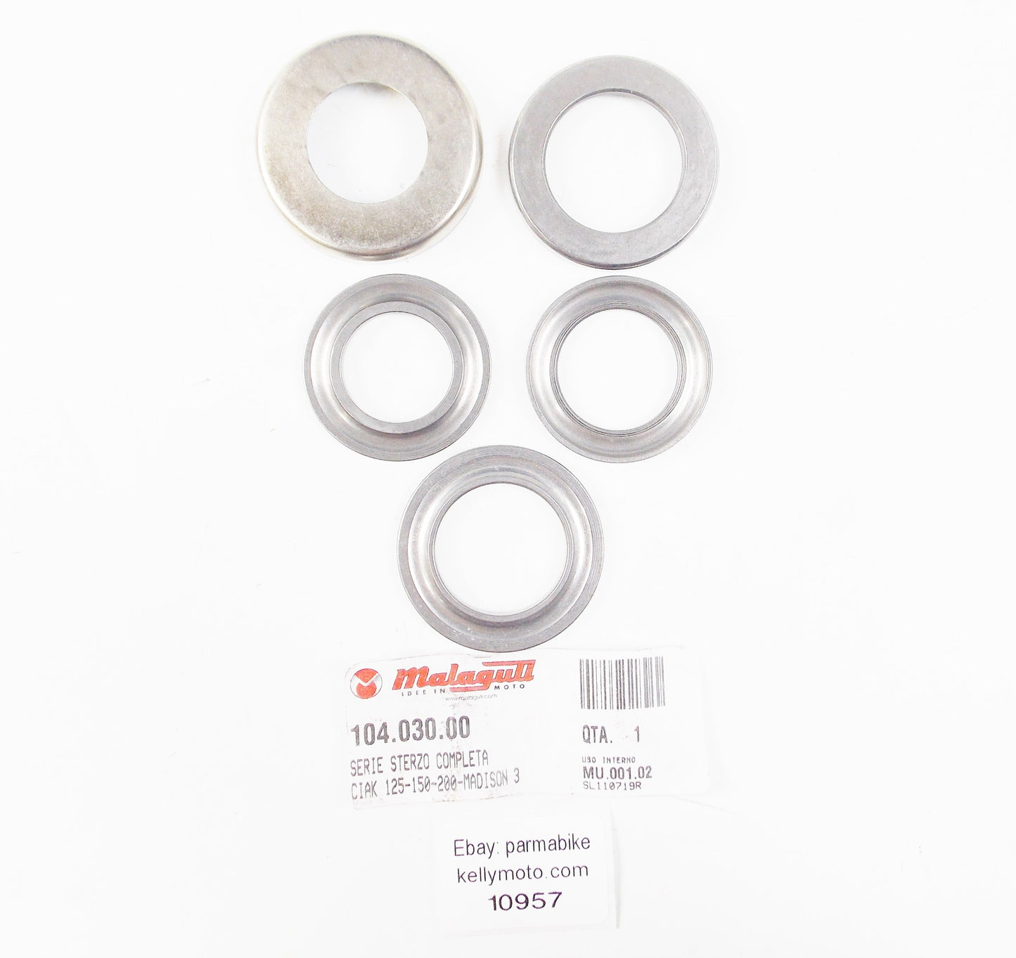 OEM MALAGUTI CENTRO CIAK MADISON F12R F12MAX STEERING HEAD CAP SET | 104.030.00 - MotoRaider