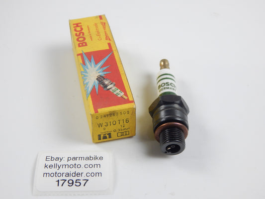 BOSCH W310T16 SPARK PLUG 12mm THREAD 1/2" REACH RETRACTED CAP VINTAGE MOTORCYCLE - MotoRaider